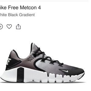 Nike Metcon 4 Ombré black and white rare color! Women’s size 8.5/mens 7.0